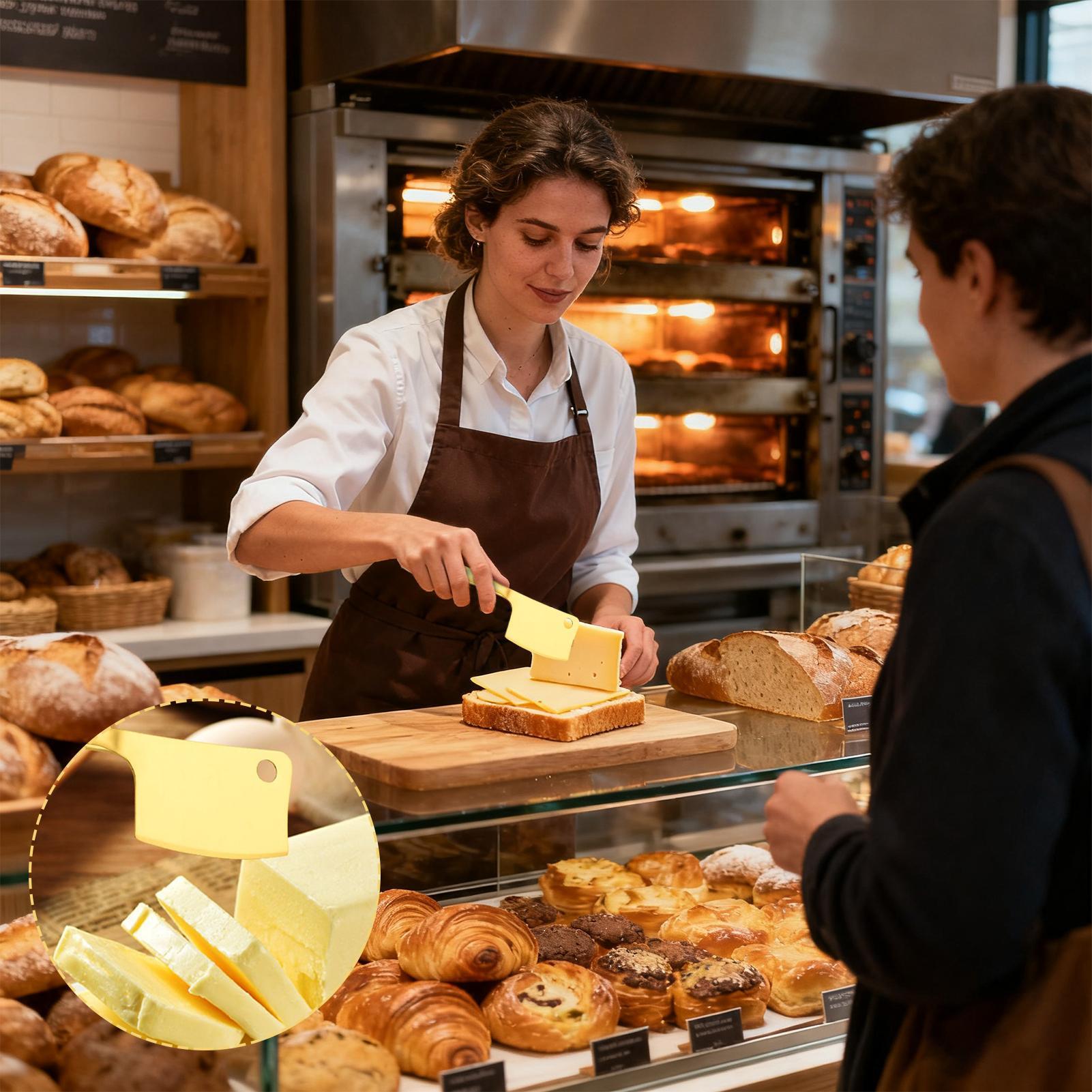 Commercial Kitchen In Home - Käsehobel, handgehalten, multifunktionale Küchenhelfer, Hartkäsehobel-Set für