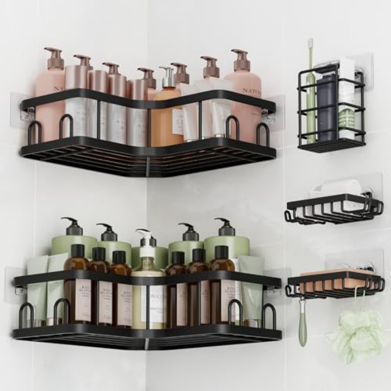 Commercial Kitchen Rack - 1 Stück/3 Stück/5 Stück Eck-Duschablage |