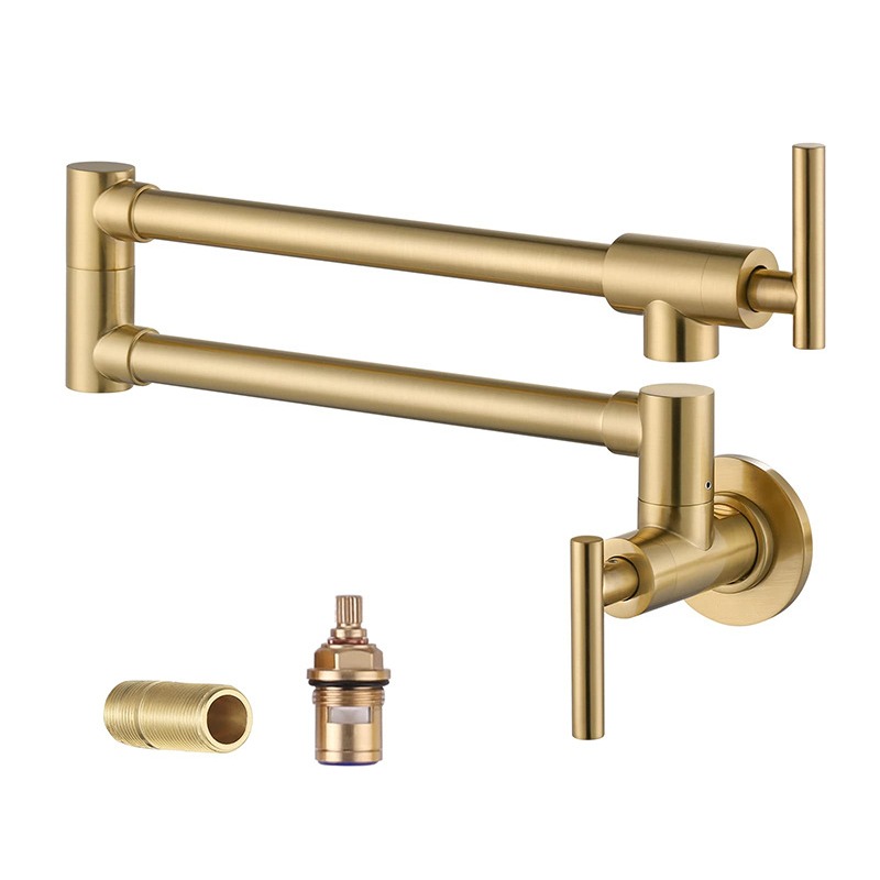 Commercial Kitchen Tap With Spray - An der Wand montierter kommerzieller Herd,