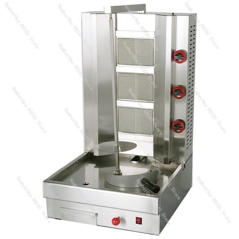 Kebab Shawarma Machine - Großkapazitäts-Gastro-Türkischer-Schawarma-Grill, Gas-Döner-Kebab-Maschine, Orientalischer Barbecue-Rotisserie-Ofen, Brasilianischer Grill