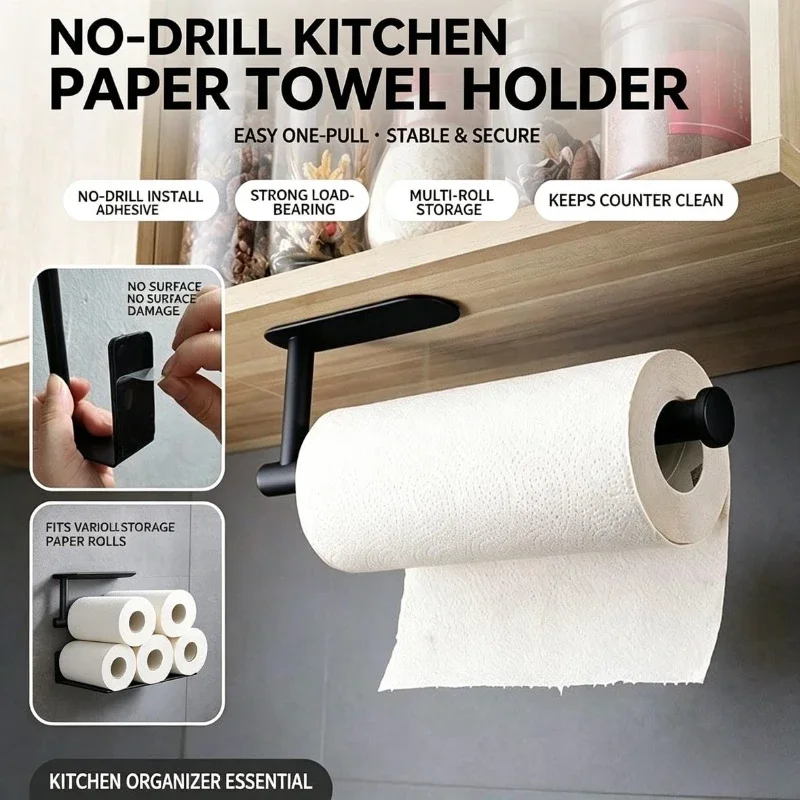 Commercial Kitchen Rack - Papierrollenhalter, Handtuchhalter, Hängeregal, Badezimmer-Aufbewahrung, Toilettenregal, Küchenzubehör,