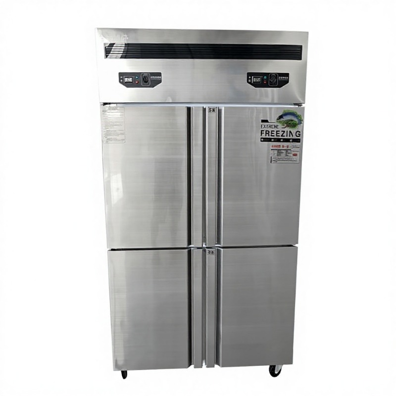 Commercial Kitchen Dimensions - Airo Vier-Türen-Gewerbekühlzelle, Doppeltemperatur-Gefrierschrank, Vertikale Großraum-Kühlzelle für