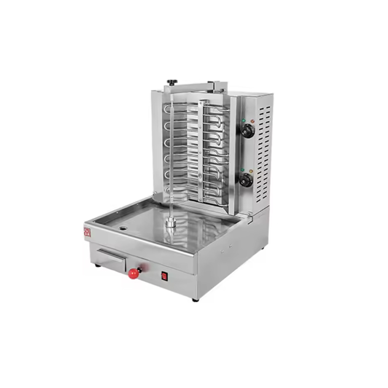 Kebab Shawarma Machine - Edelstahl Kommerzielle Hähnchen-Kebab-Schawarma-Maschine für Restaurants Gas-Elektrische