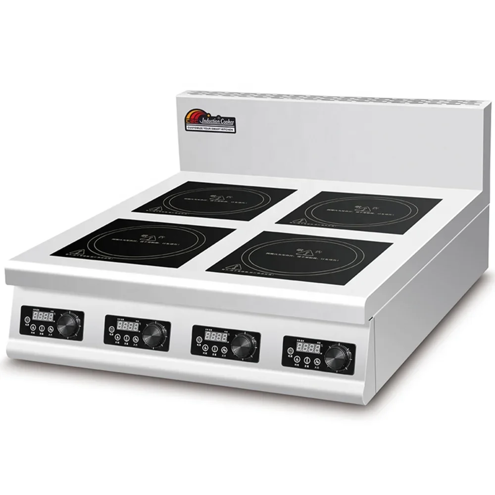 Range Commercial Kitchen - 4-Brenner-flacher industrieller kommerzieller Induktionsherd, Kochfelder, OEM-Herd,
