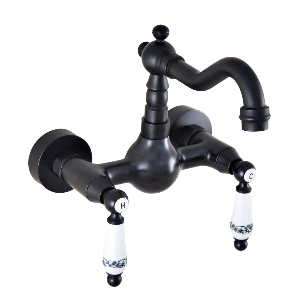 Commercial Kitchen Mixer Tap - Schwarz Öl eingerieben Bronze Wand montiert