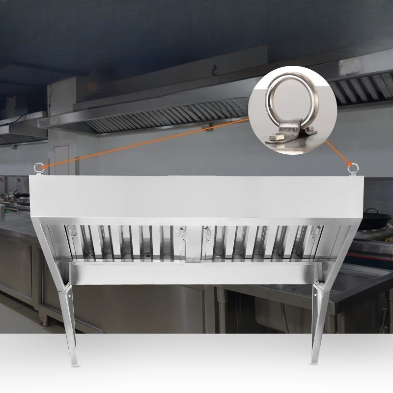 Commercial Kitchen Vent - 4/5/6/7/8/9FT Gewerbliche Dunstabzugshaube aus 201 Edelstahl,