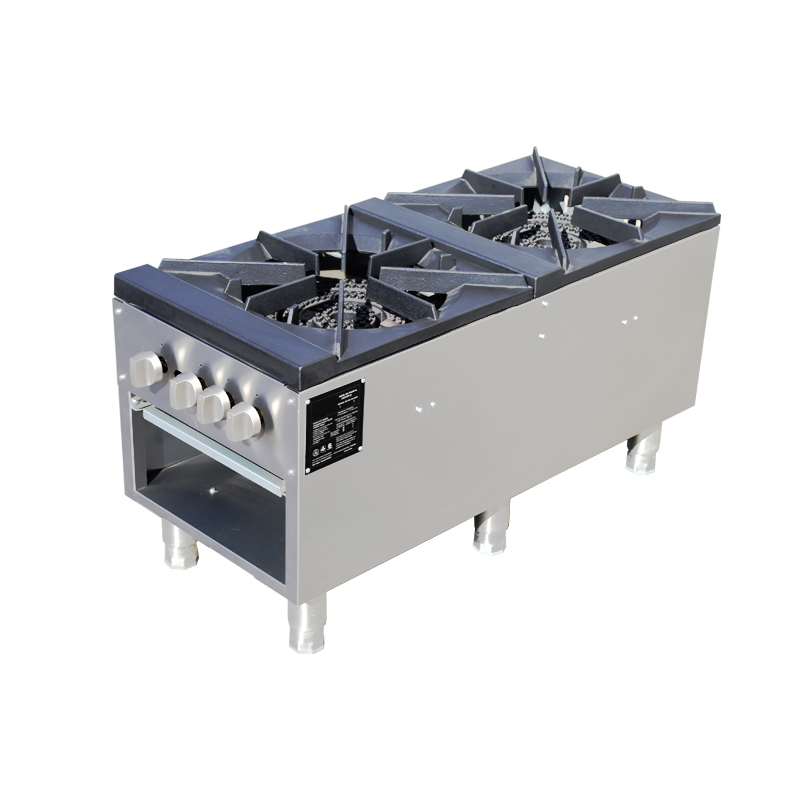 Range Commercial Kitchen - Kommerzielle Küche, professioneller Suppentopf, Bereich 2-Brenner-Industrieherd