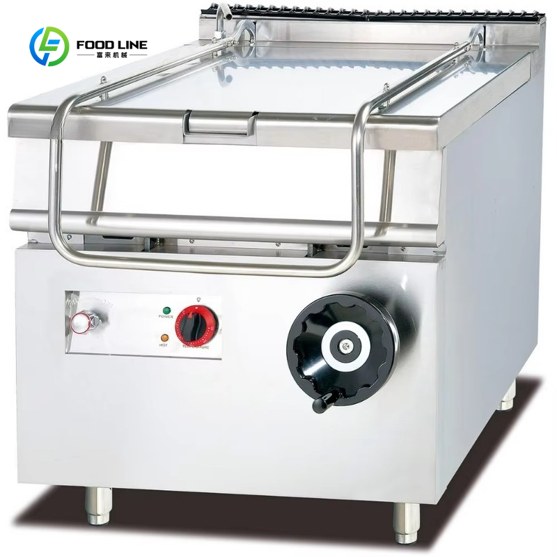 Range Commercial Kitchen - Gewerblicher 60L Gas-Kippkessel mit automatischer Heizmantelwanne