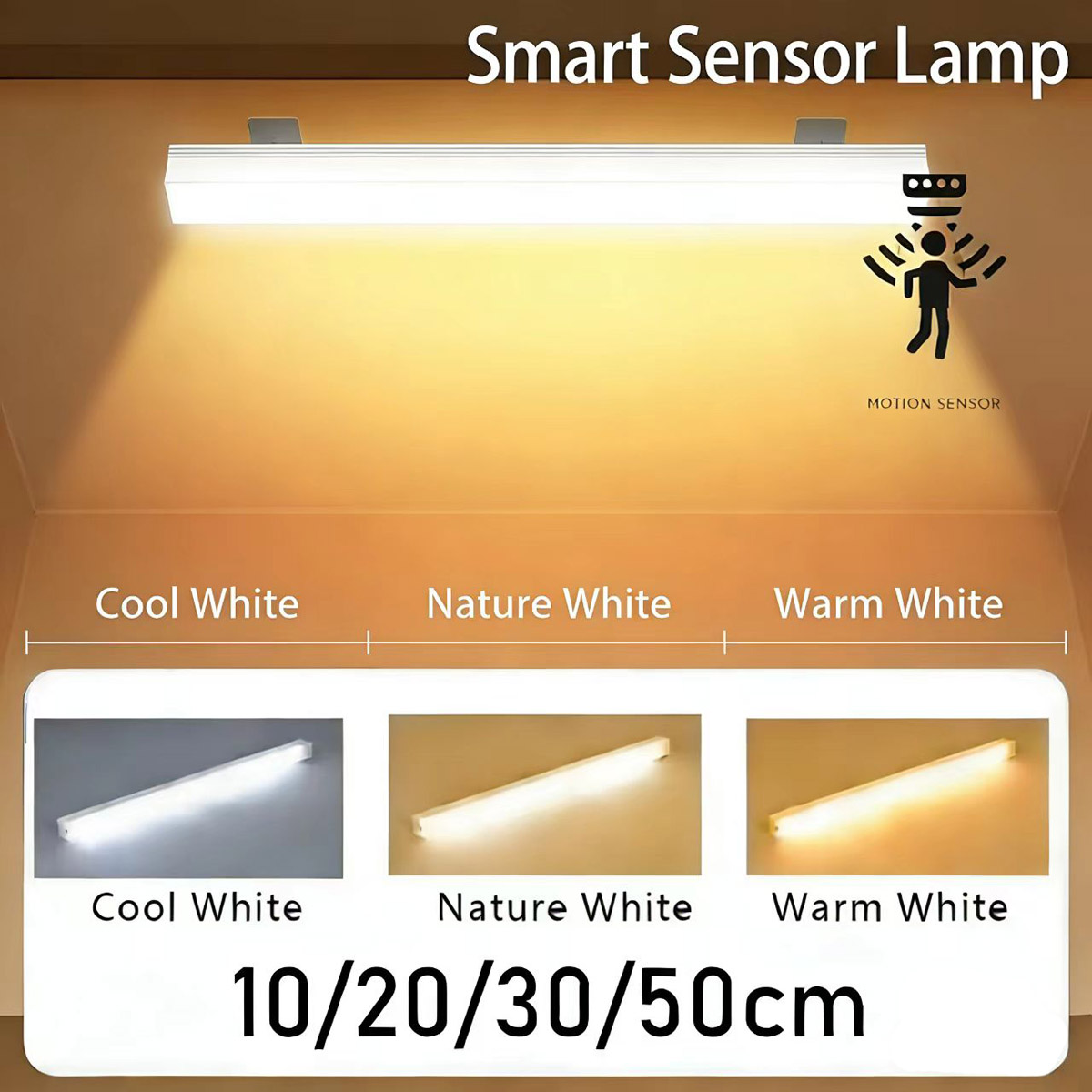 Commercial Kitchen Lighting - USB Typ C Aufladbare Bewegungssensor-LED-Leiste für