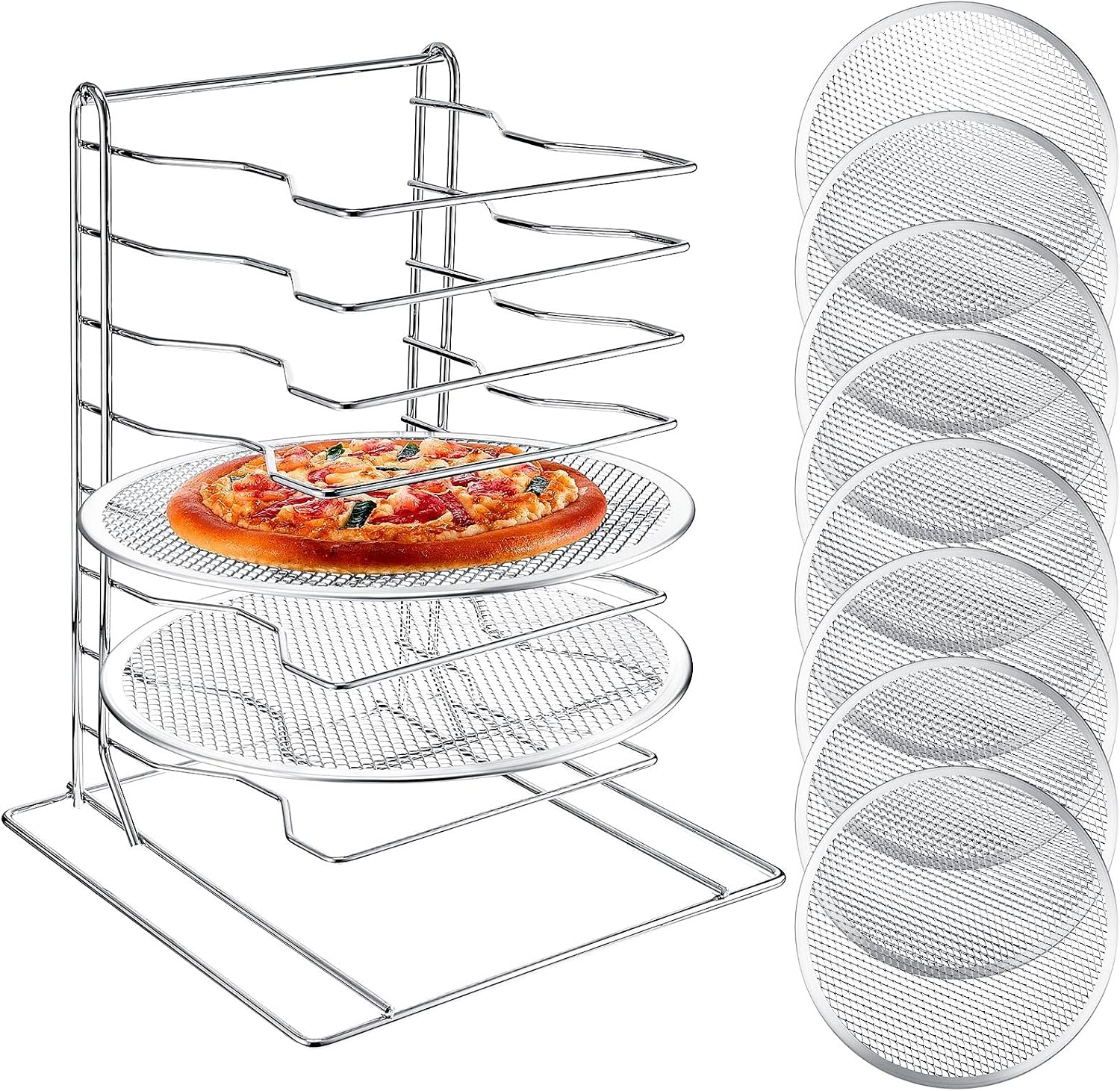 Pizza-Regal mit 8 Etagen und 8 – Commercial Kitchen Rack Bewertung und Preis
