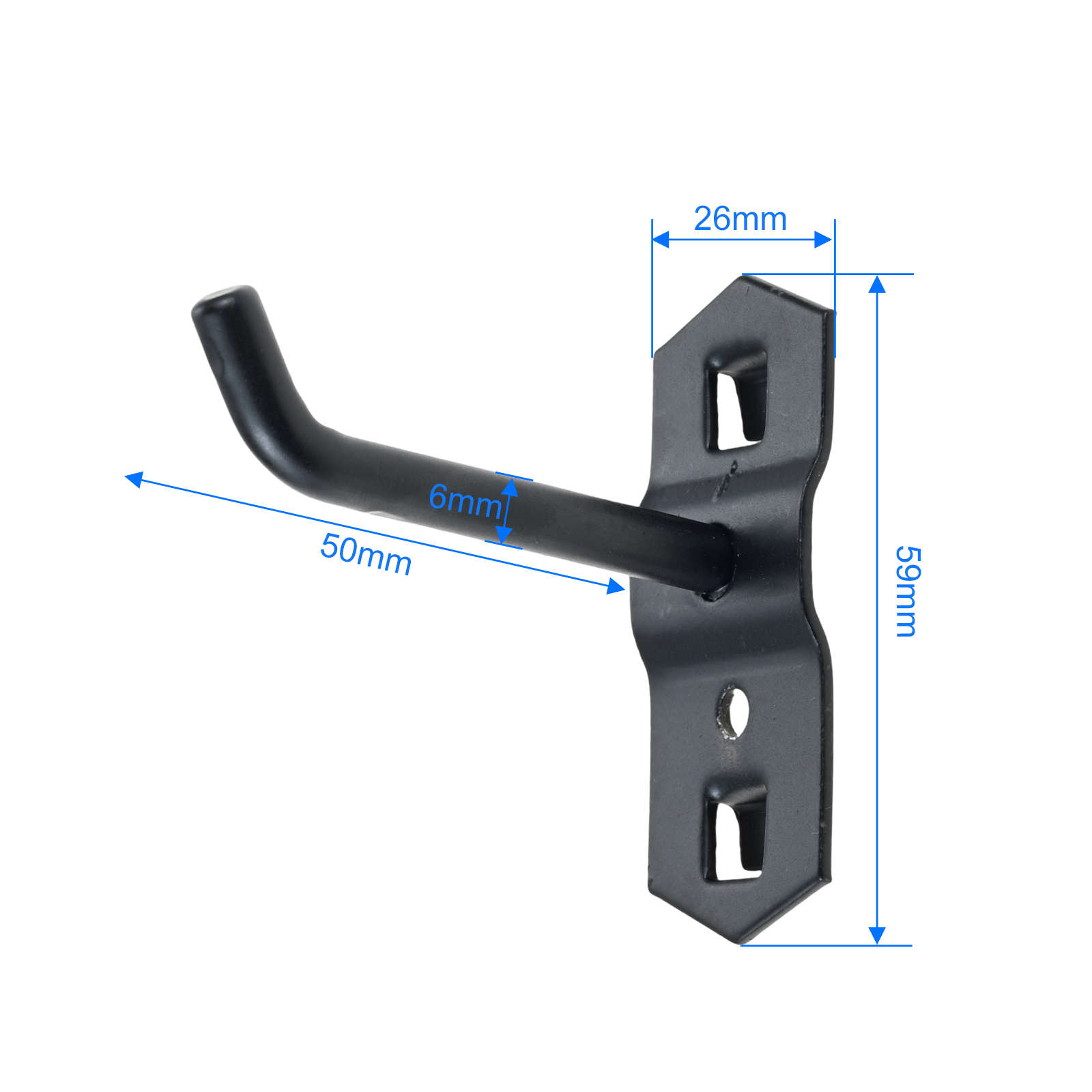 10er-Set 50mm schwarze Lochpla – Commercial Kitchen Rack Bewertung und Preis