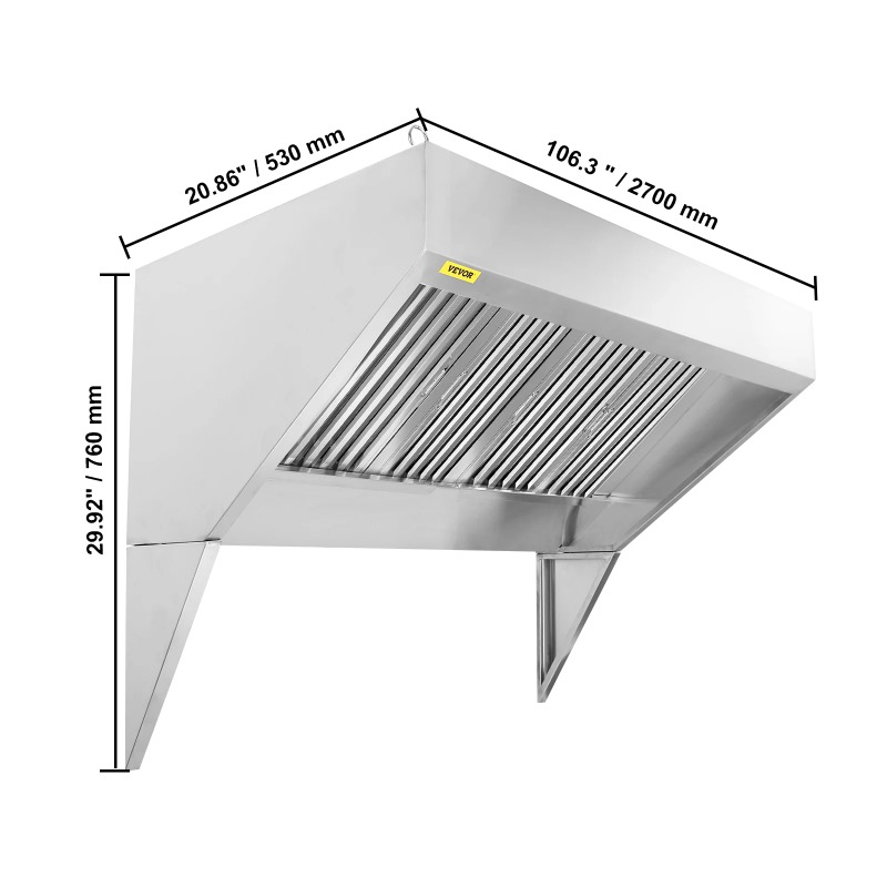 4/5/6/7/8/9FT Gewerbliche Duns – Commercial Kitchen Vent Bewertung und Preis