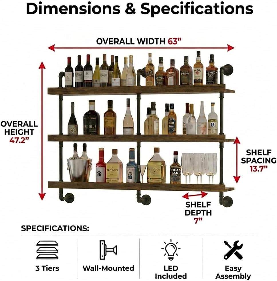 Wandmontiertes Weinregal mit L – Commercial Kitchen Rack Bewertung und Preis